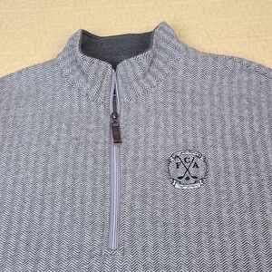 Straight Down Tom Landry Memorial Golf Tournament 1/4 zip sweater size L